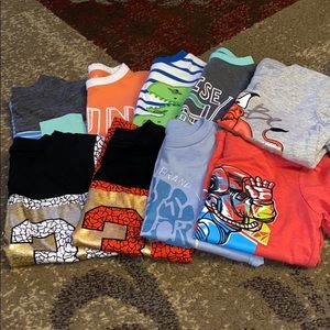 Bundle (9) 4T short sleeve shirts